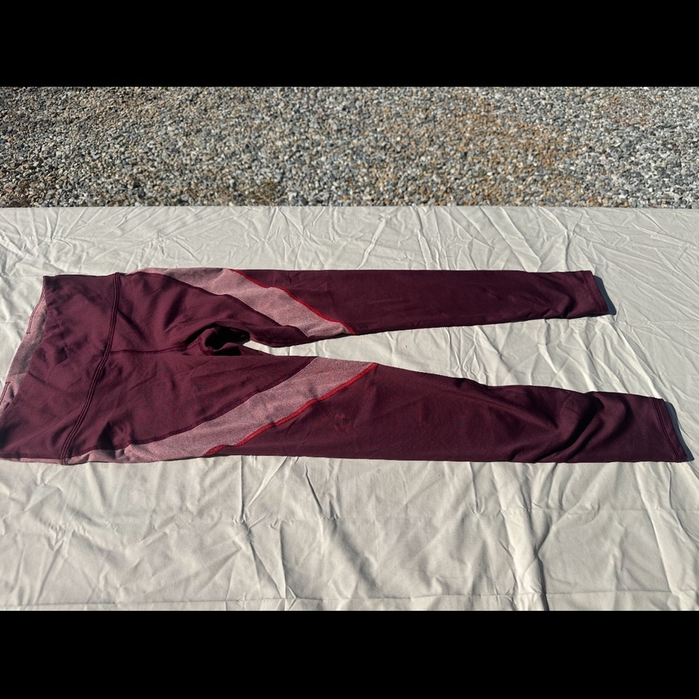 Under Armour Maroon Performance Leggings